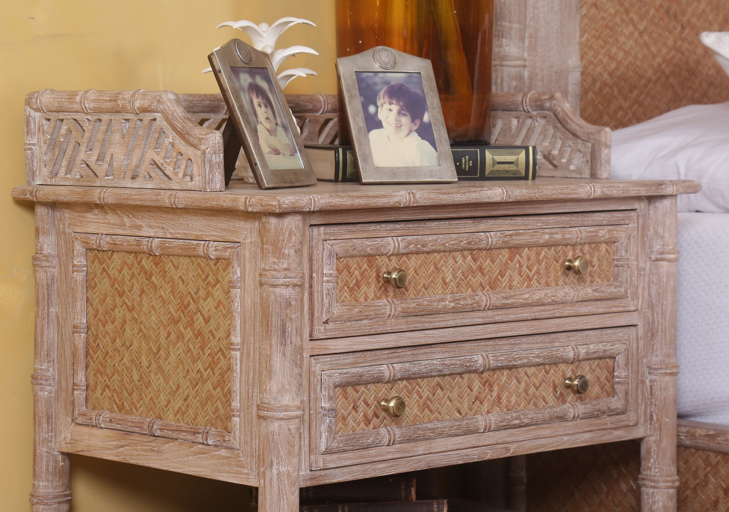 Curacao Bamboo Nightstand
