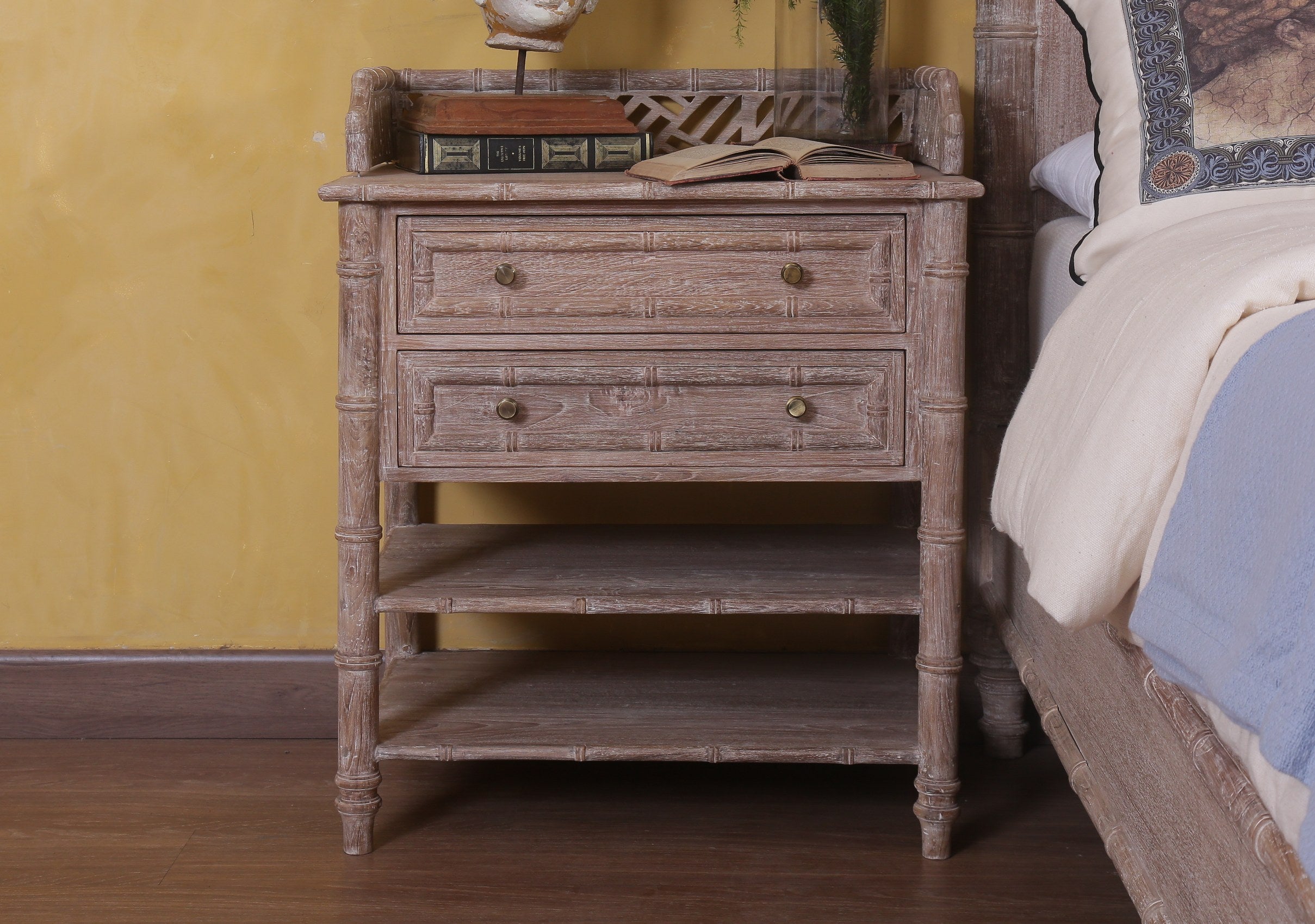 Curacao Bamboo Nightstand