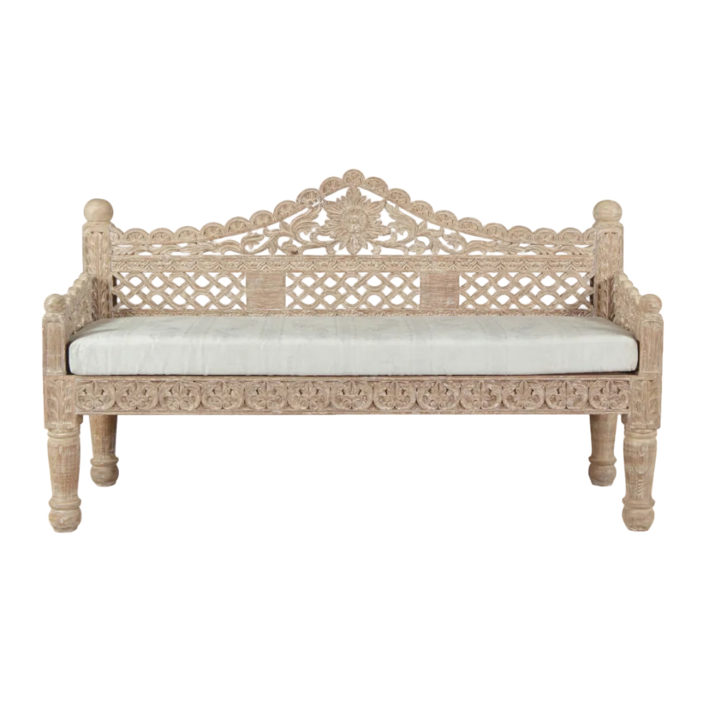 Fletcher Carved Bench