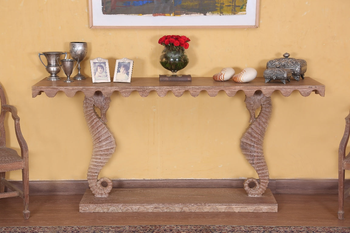 Mallet Seahorse Console Table