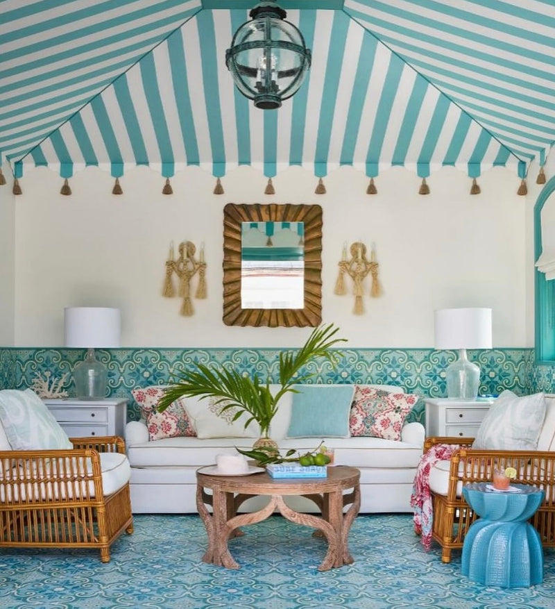 Classic Coastal Interiors at Palm Beach, Florida, Handcrafted in India
