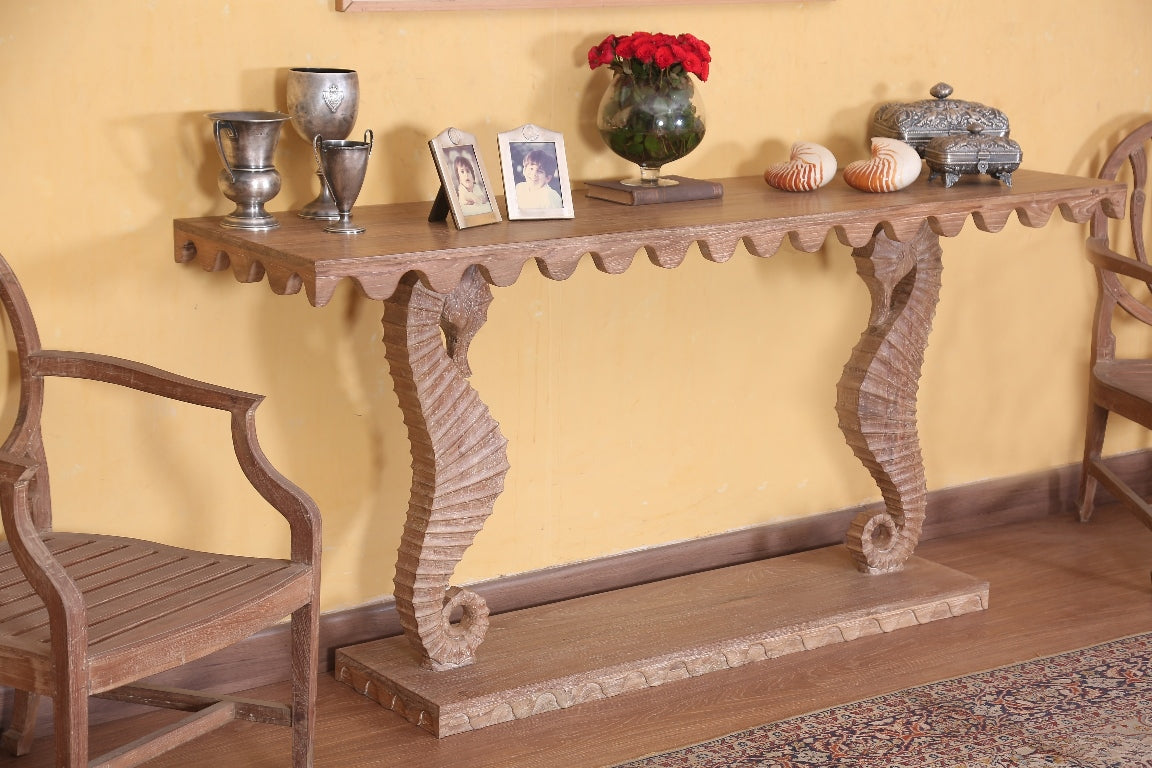 Mallet Seahorse Console Table
