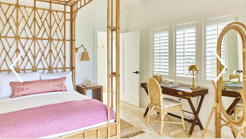 Campaign Furniture for Amanda Lindroth's Restoration of The Potlatch Club at Eleuthera, Bahamas
