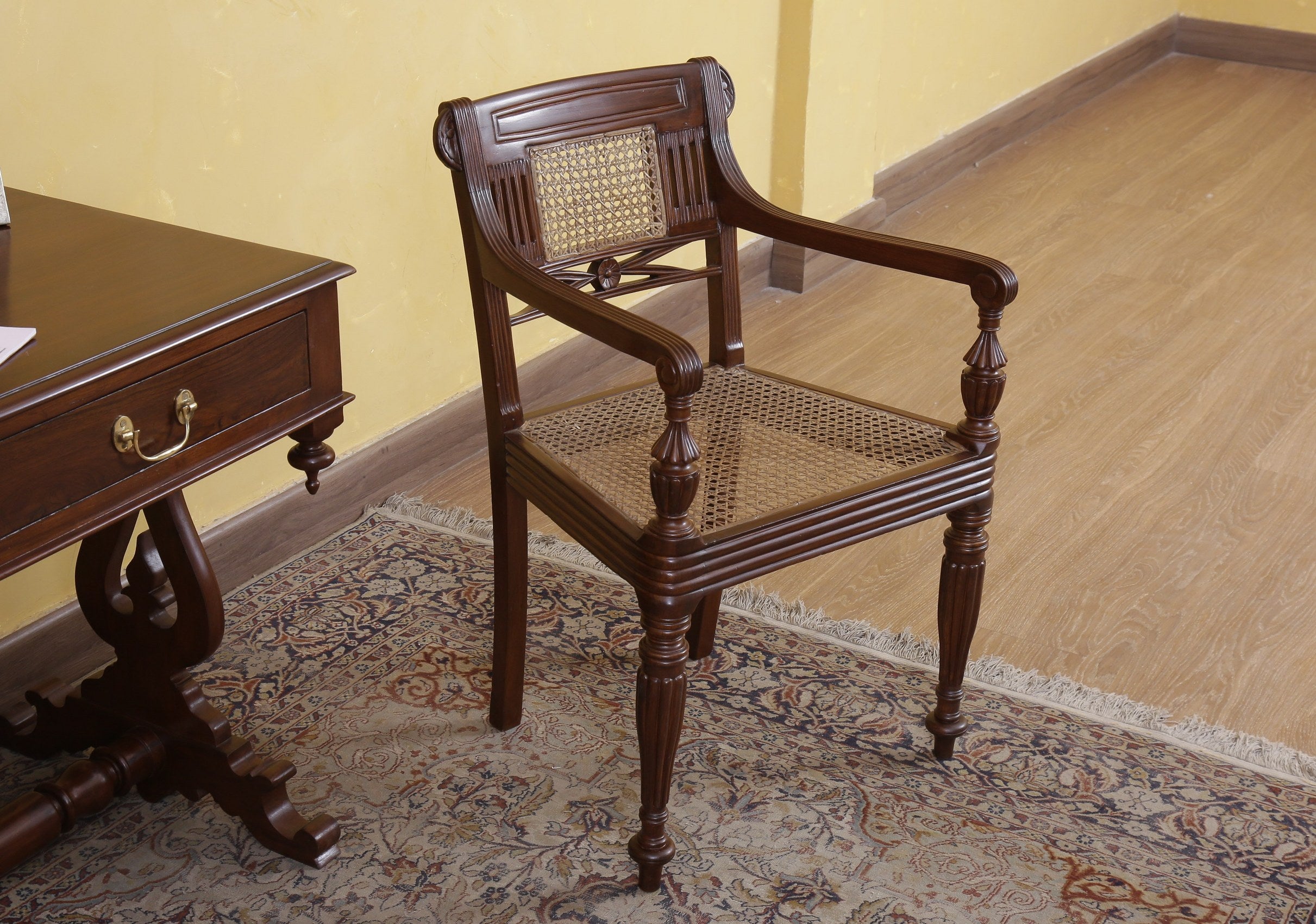 Moore Caned Dining Armchair