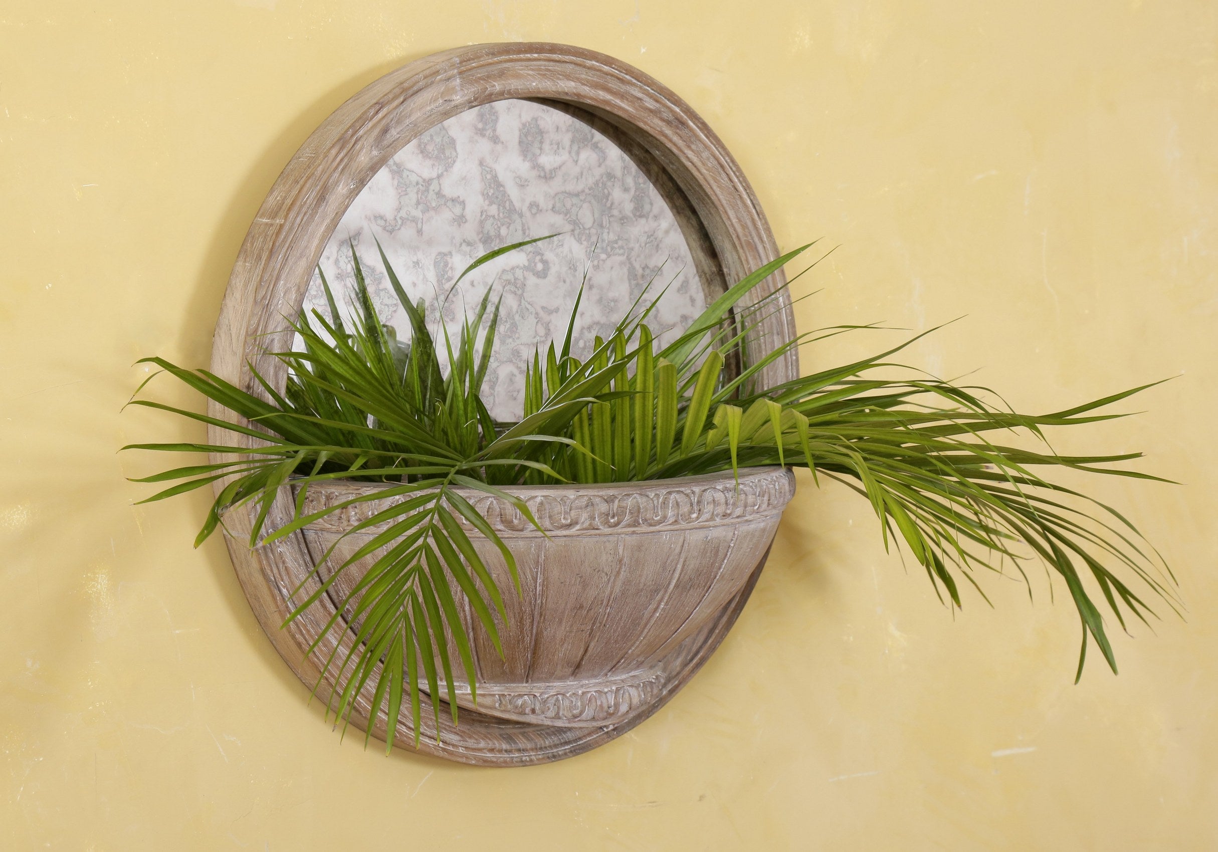 Voss Round Mirrored Planter