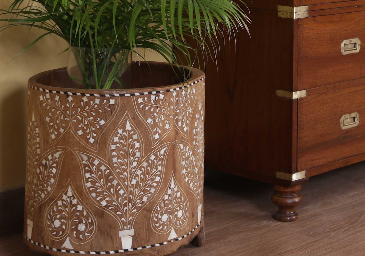 Bishop Inlaid Planter