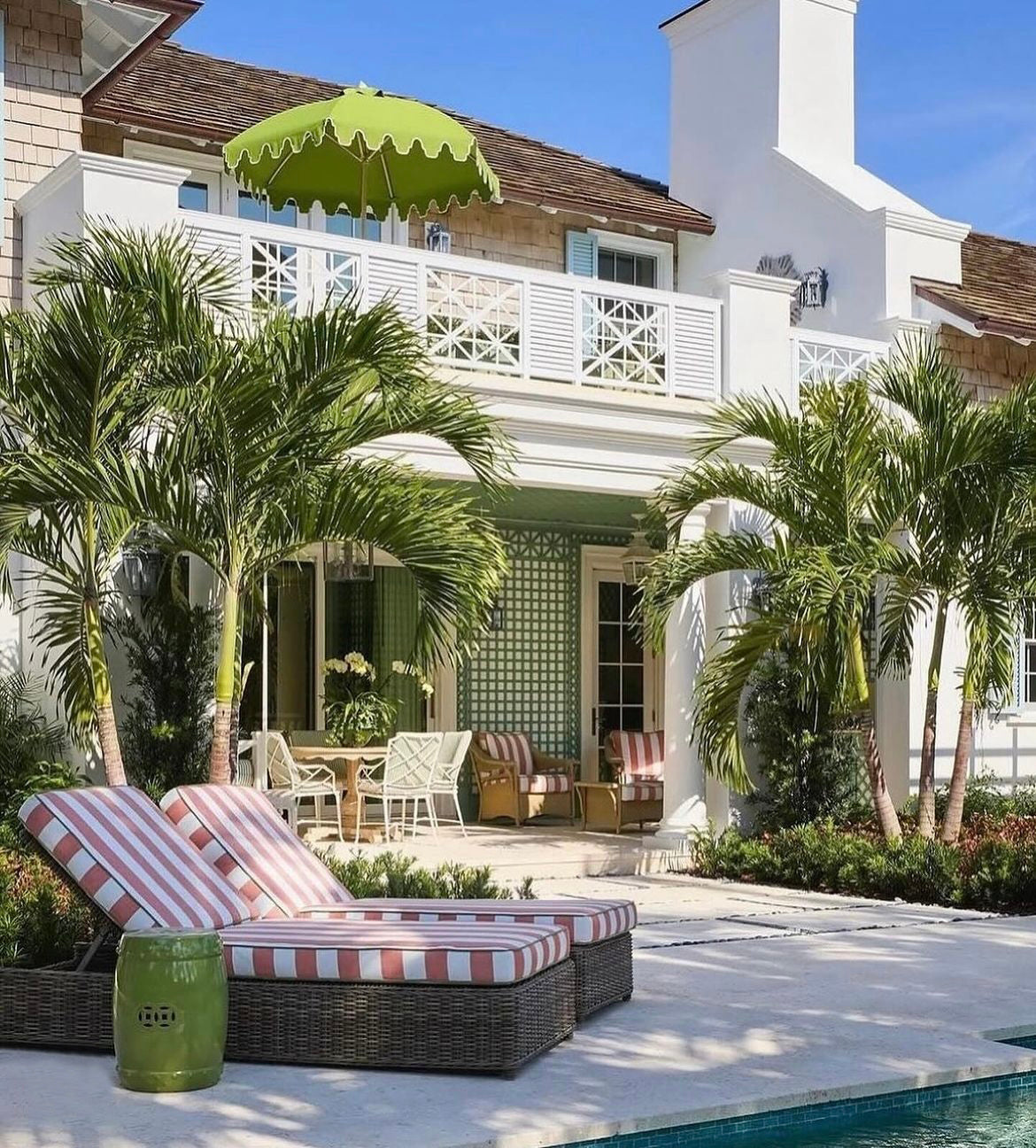 Classic Coastal Interiors at Palm Beach, Florida, Handcrafted in India