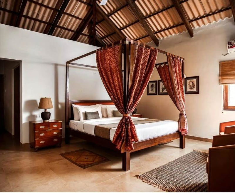 Campaign Furniture for the Indian Wilderness at Meru Vann Safari Lodge at Kanha National Park, Madhya Pradesh