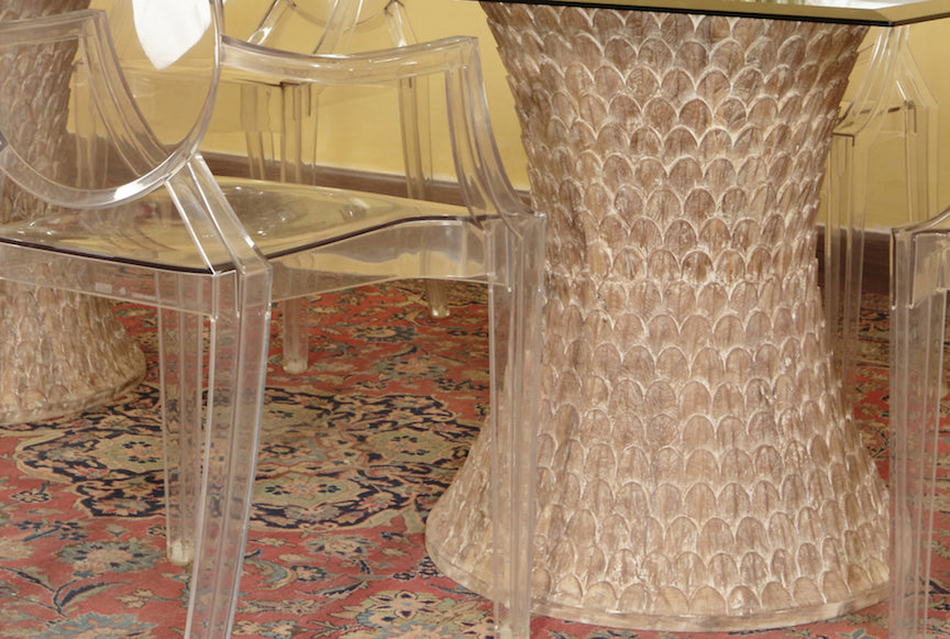 Harford Fish Scale Dining Table Base