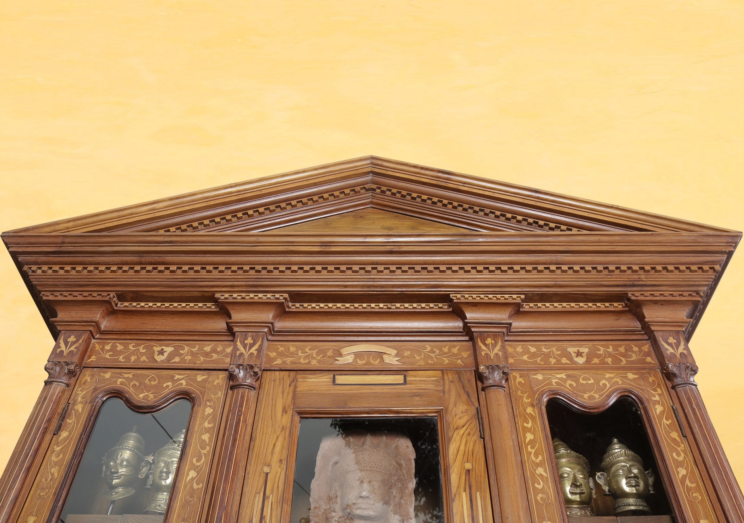 Saldana Antique Inlaid Cabinet