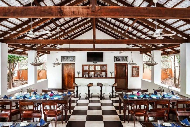 Campaign Furniture for the Indian Wilderness at Meru Vann Safari Lodge at Kanha National Park, Madhya Pradesh