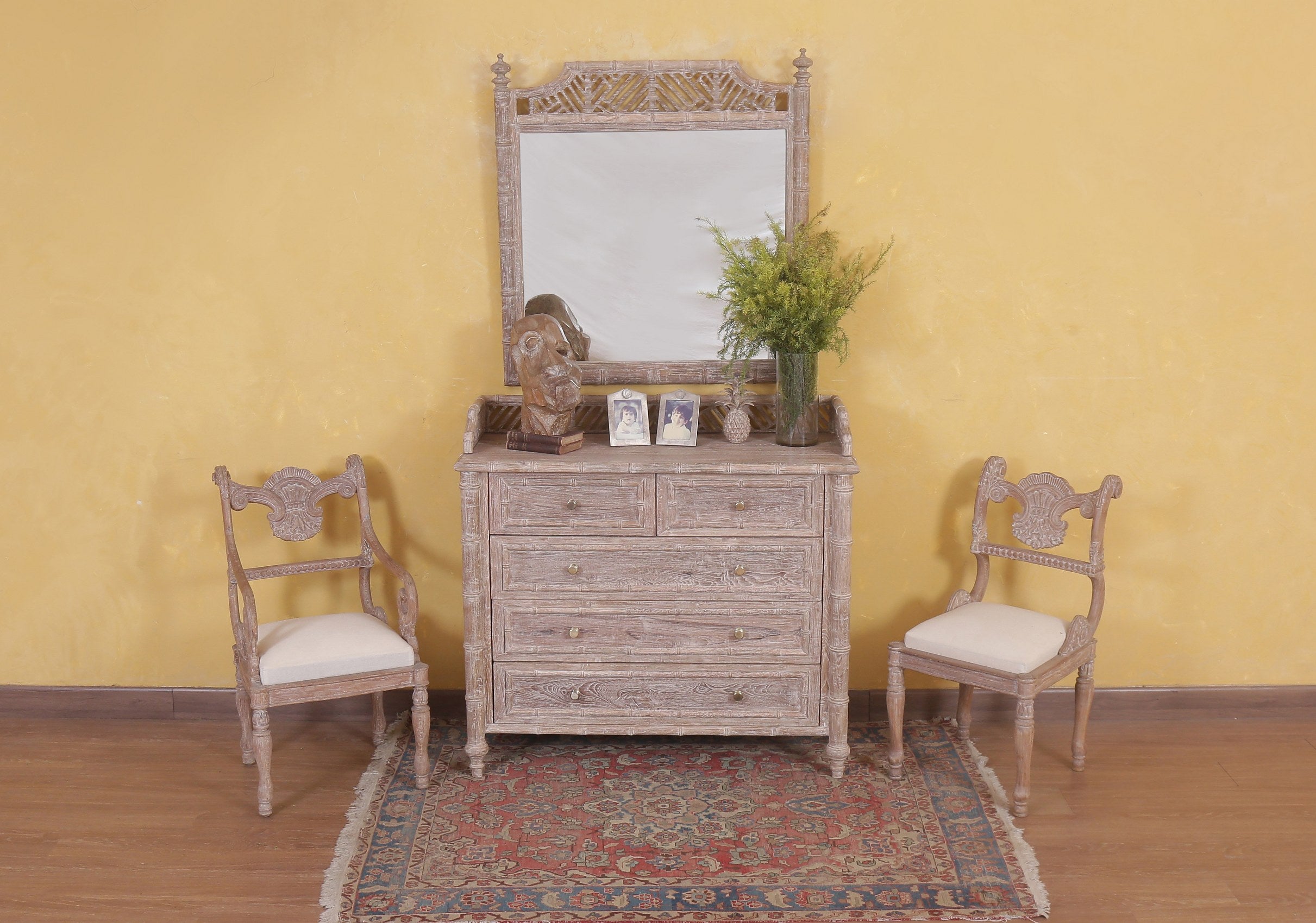 Curacao Bamboo Mirror Frame