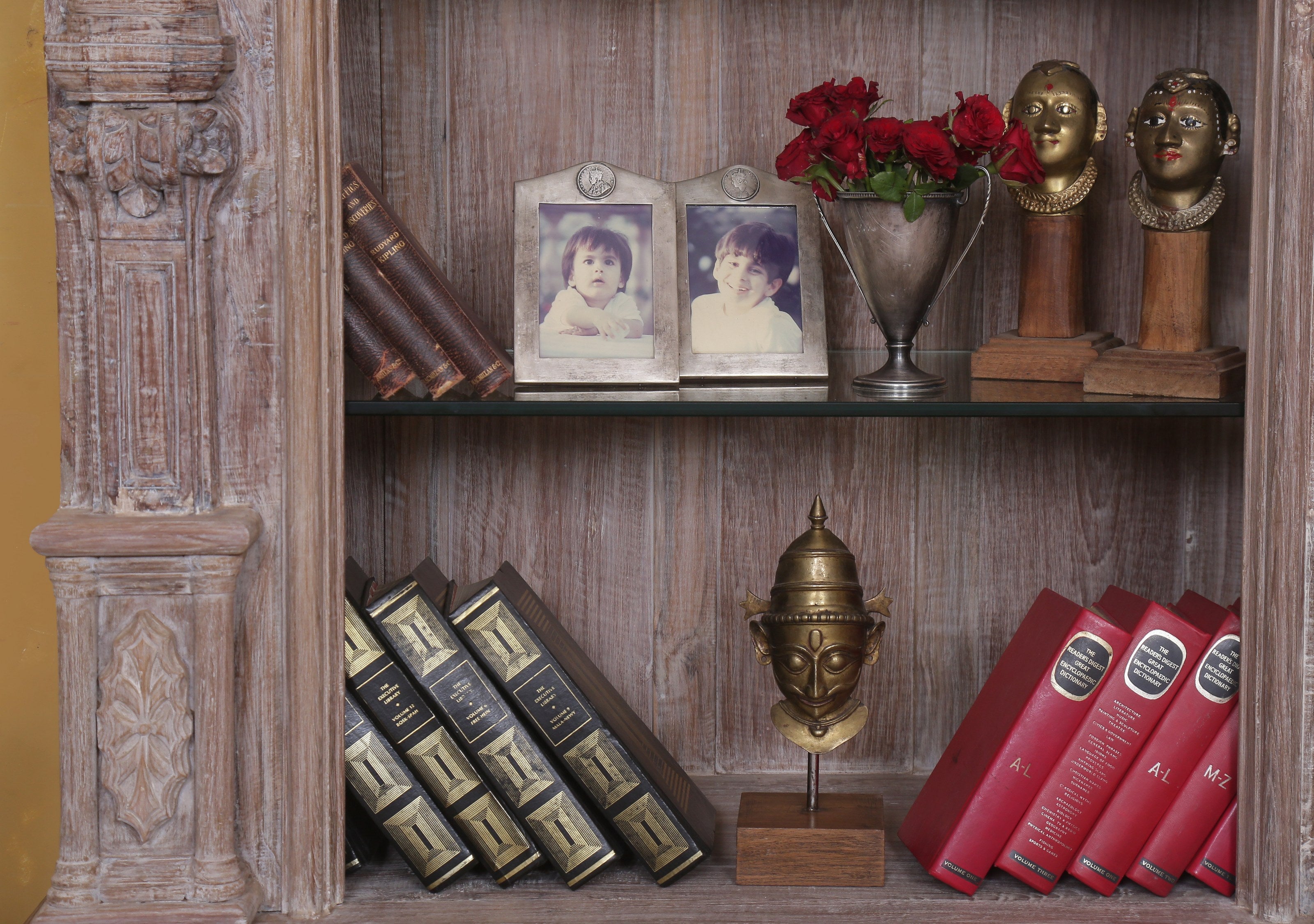 Hargrave Antique Open Bookcase