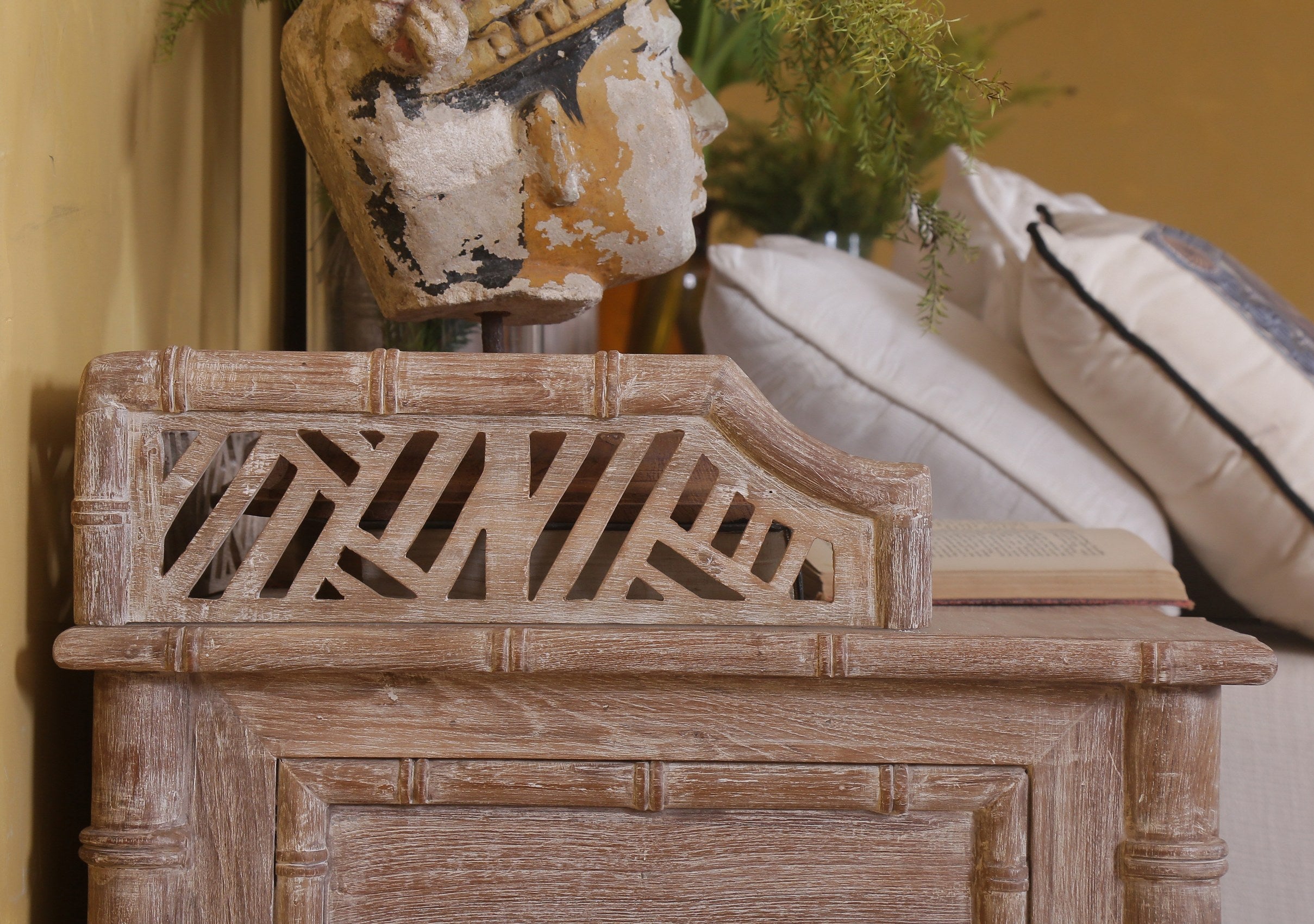 Curacao Bamboo Nightstand