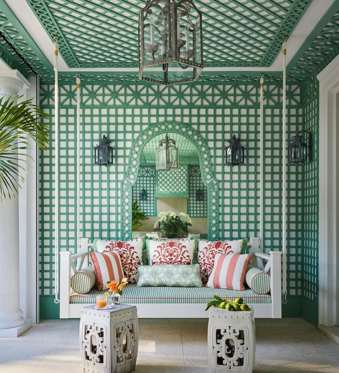 Classic Coastal Interiors at Palm Beach, Florida, Handcrafted in India
