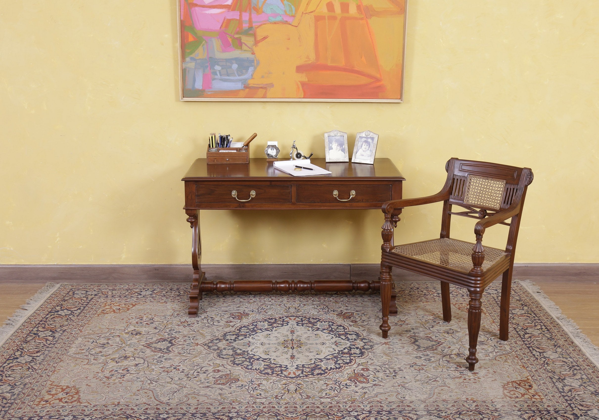 Moore Caned Dining Armchair