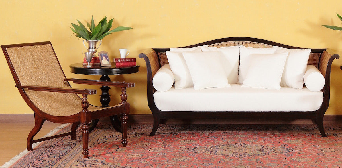 Duff Caned Sofa