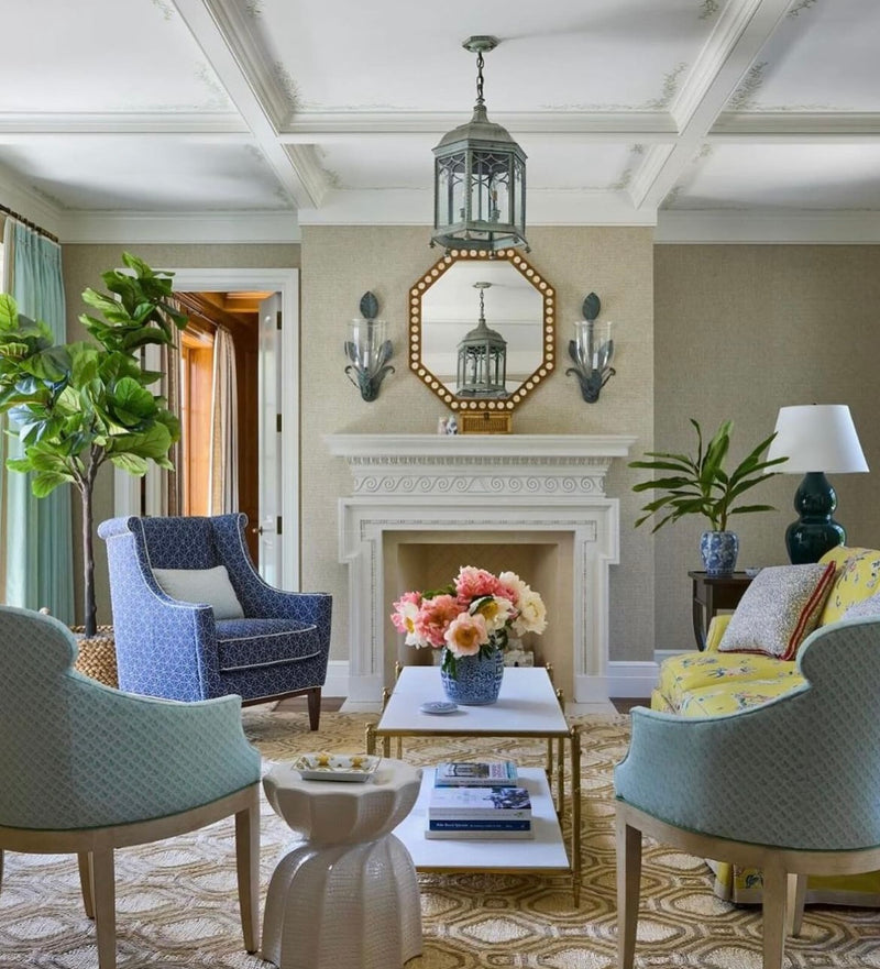 Classic Coastal Interiors at Palm Beach, Florida, Handcrafted in India
