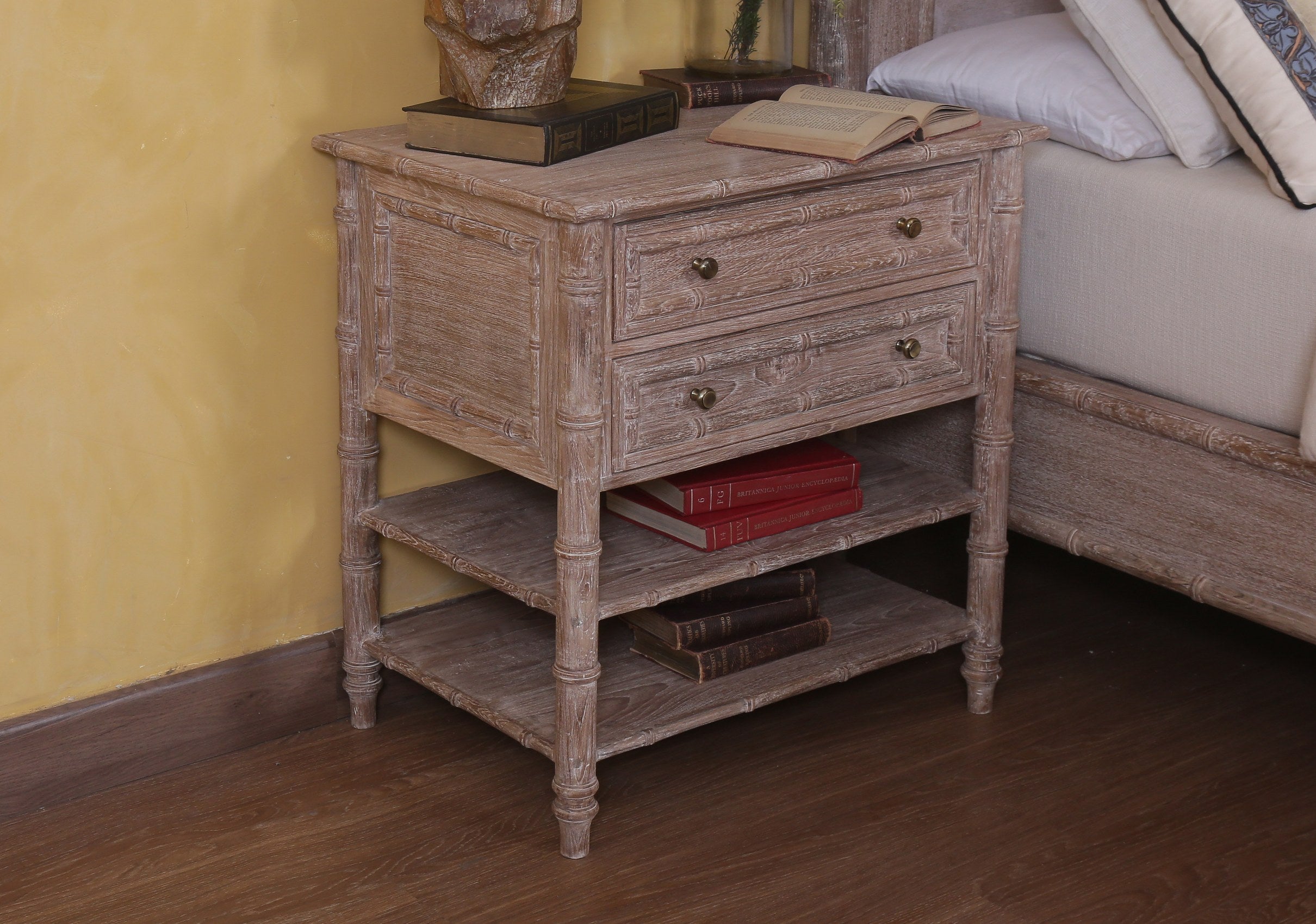 Curacao Bamboo Nightstand