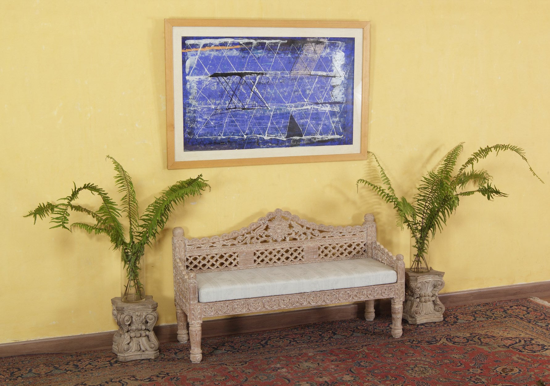 Fletcher Carved Bench
