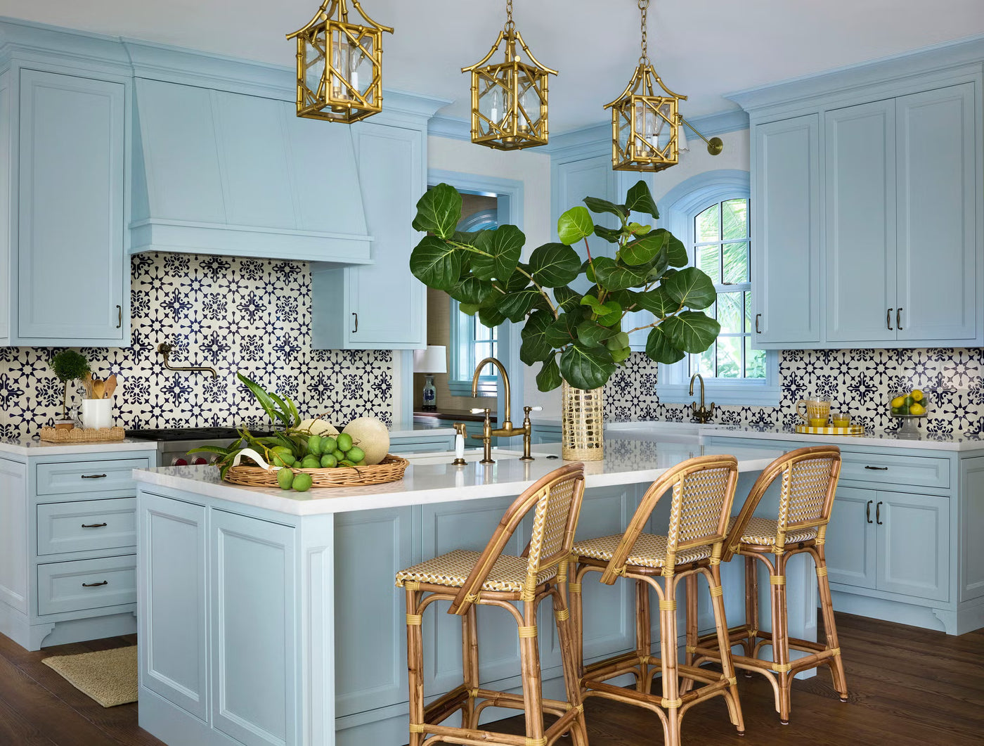 Classic Coastal Interiors at Palm Beach, Florida, Handcrafted in India