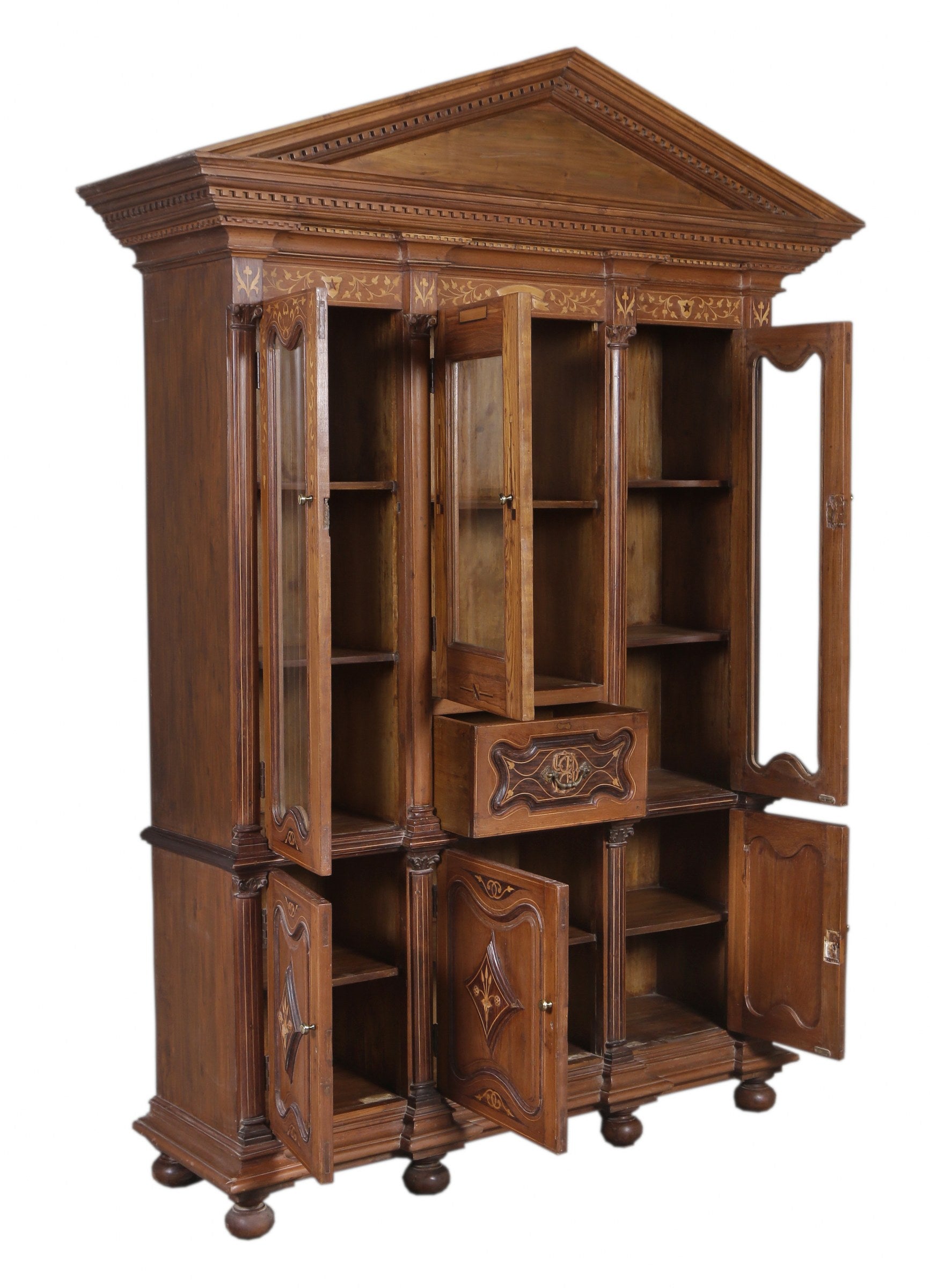 Saldana Antique Inlaid Cabinet