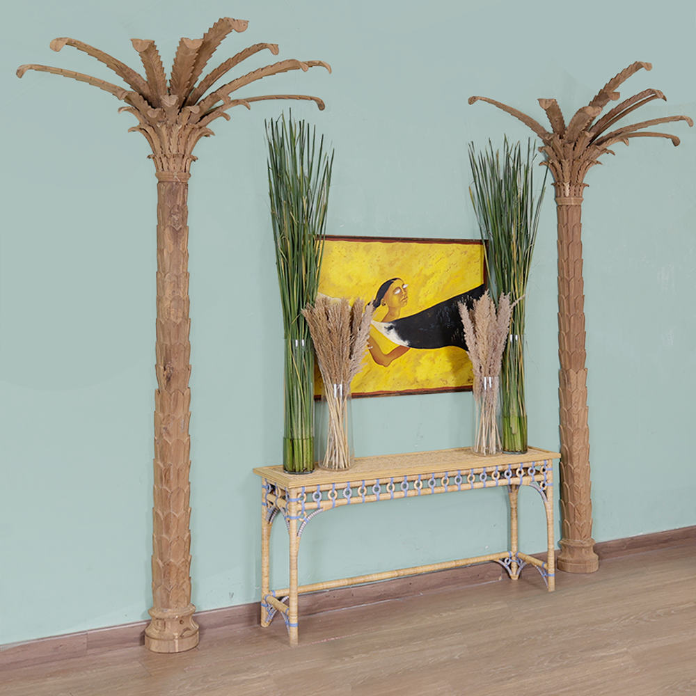 Callista Rattan Console Table