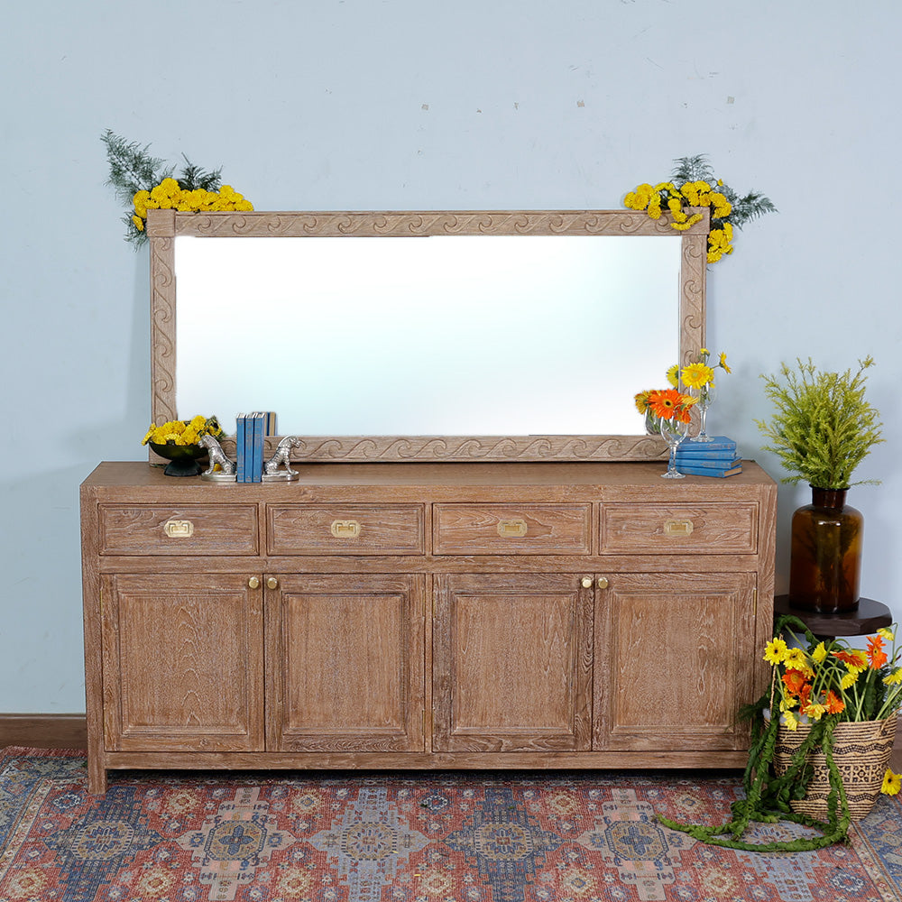 Zegler Wave Motif Mirror Frame