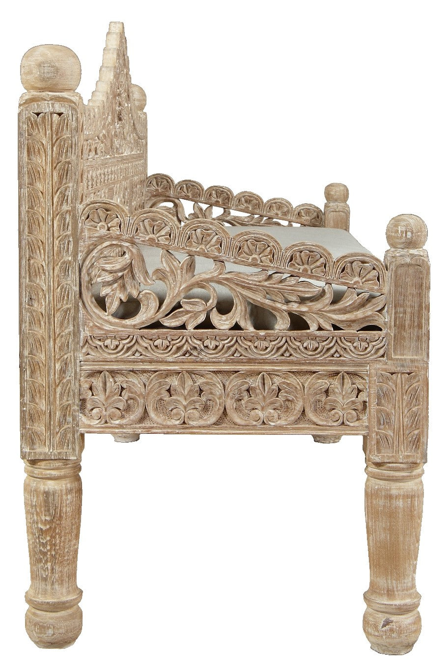 Fletcher Carved Bench