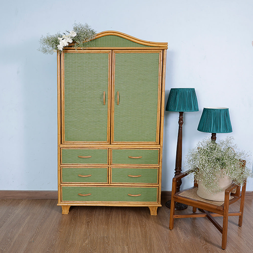 Poplin Rattan Wardrobe