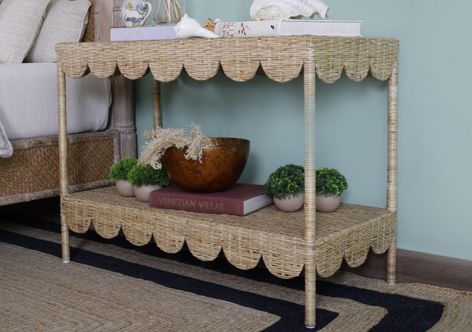 Somerset Rattan Bedside Table