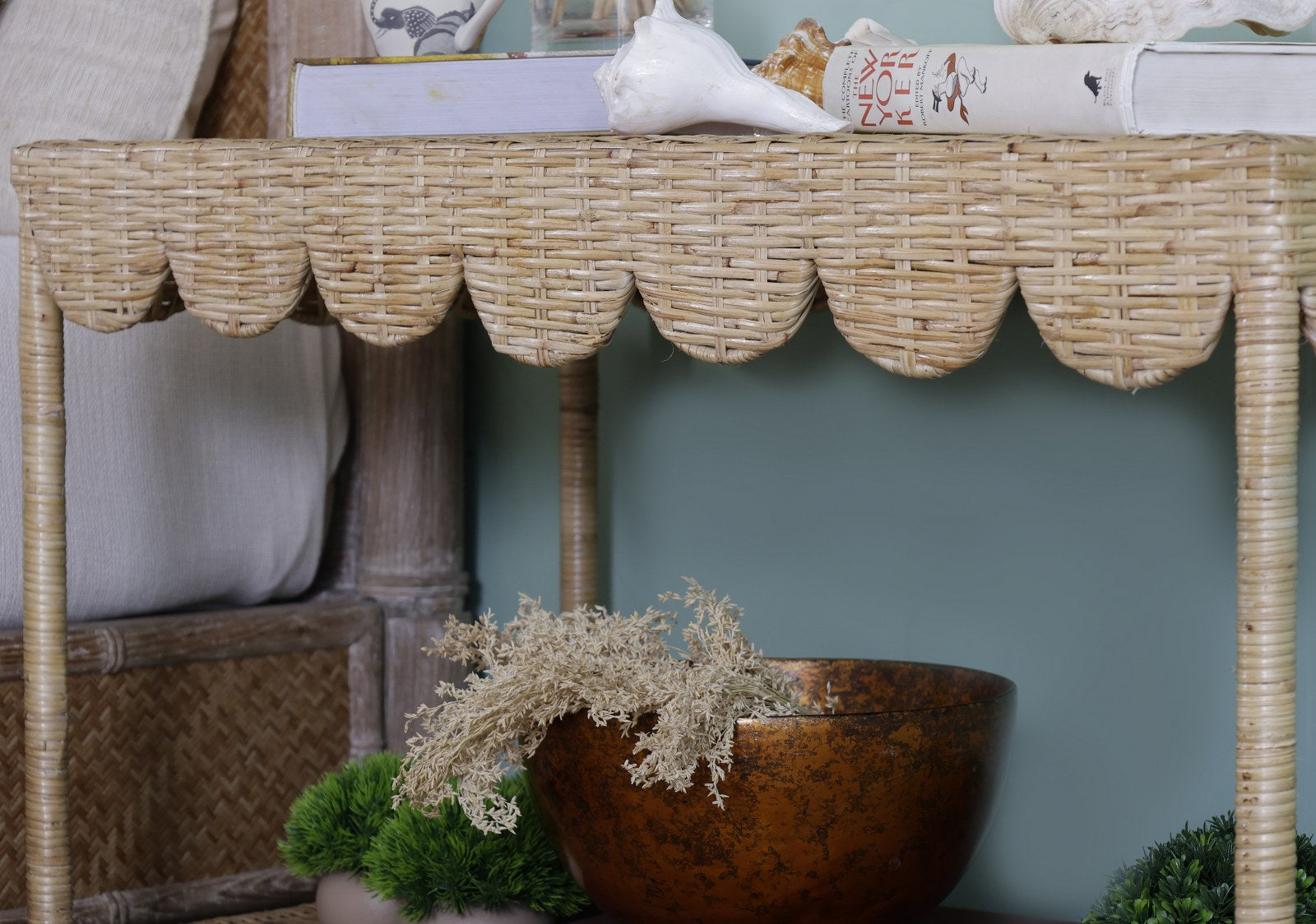 Somerset Rattan Bedside Table