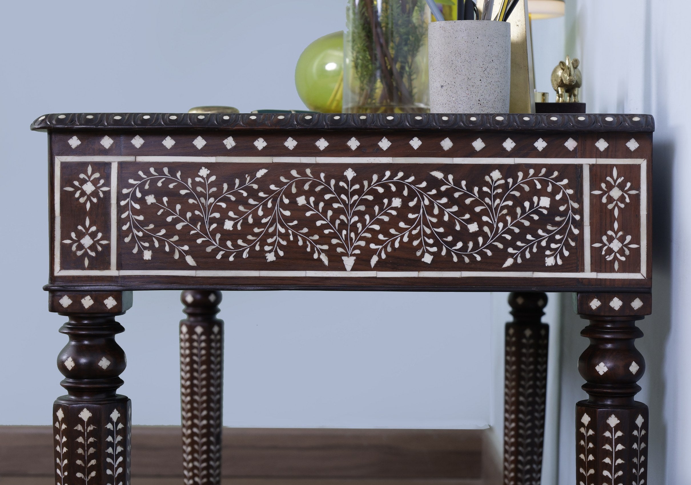 Georgia Bone Inlay Antique Desk