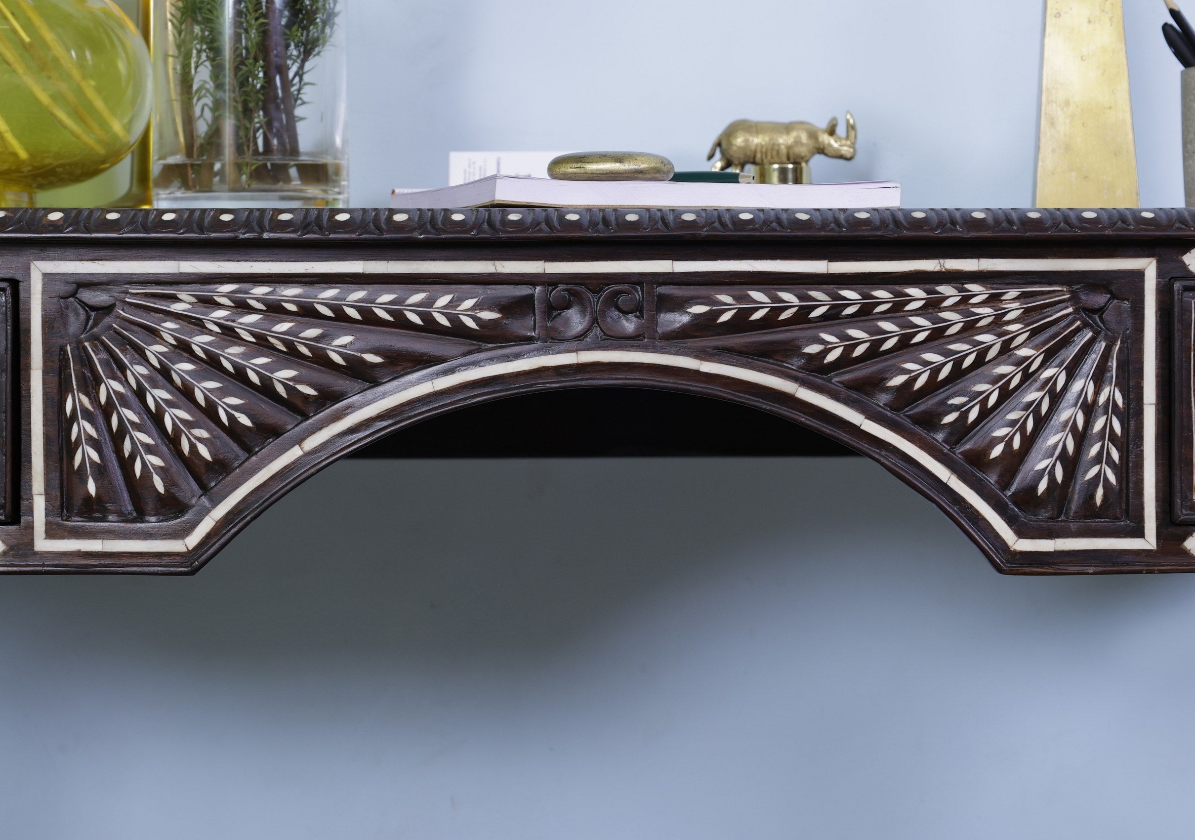 Georgia Bone Inlay Antique Desk